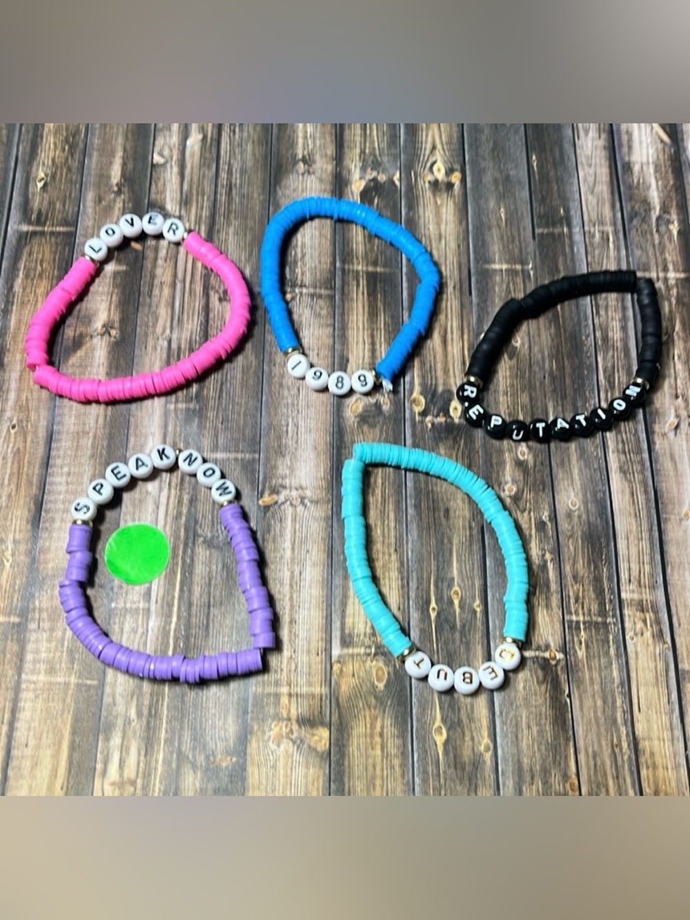 5for$10 Taylor Swift Album Inspired Swiftie Forever Bracelets 5Pc Bracelet